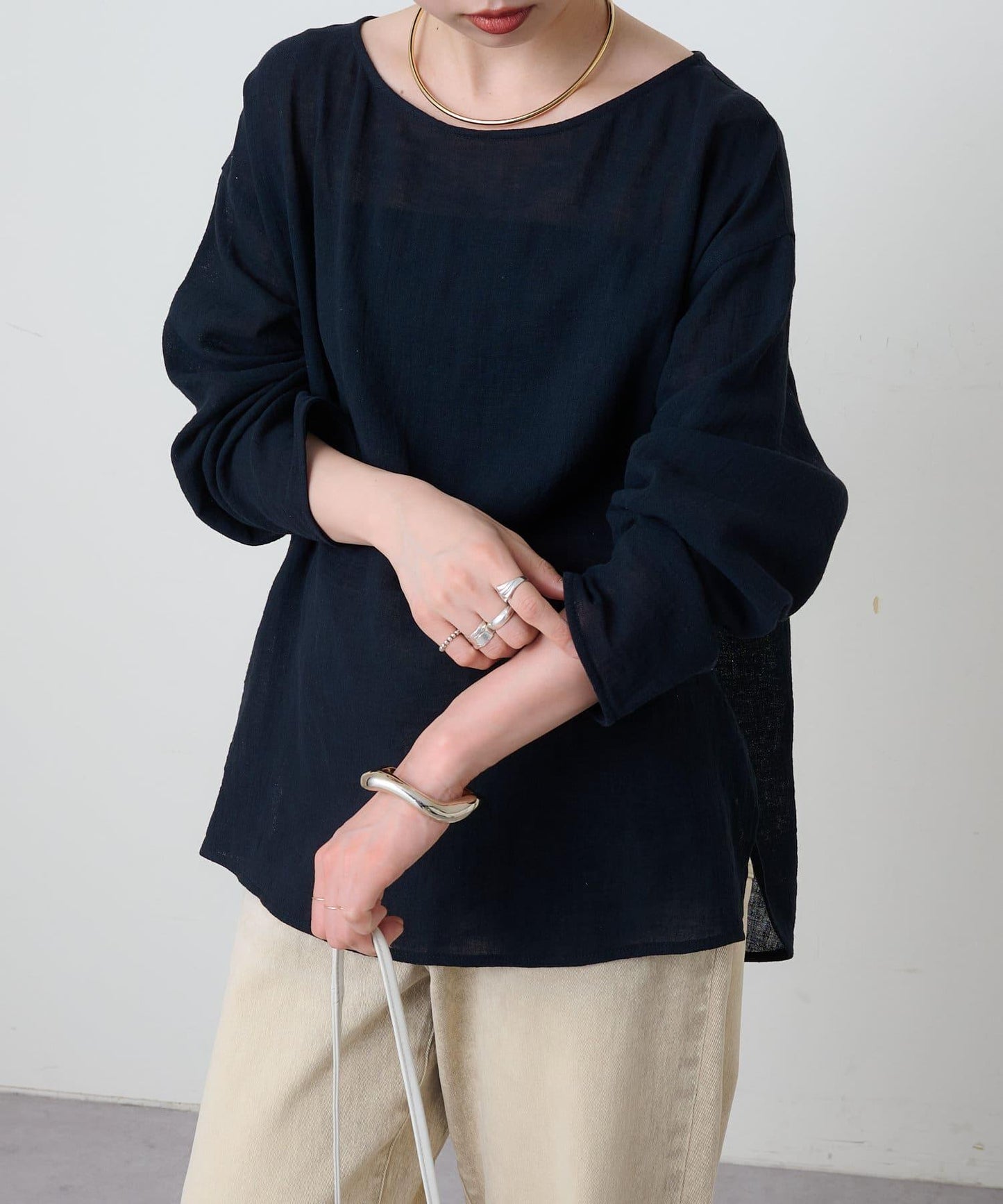 亞麻催化T恤衫