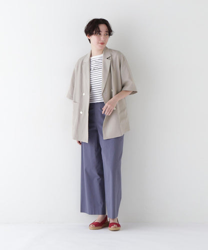 R/C麻光面格紋夾克