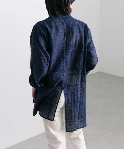 蕾絲拼接襯衫【SUM1 STYLE(斯密風格)】