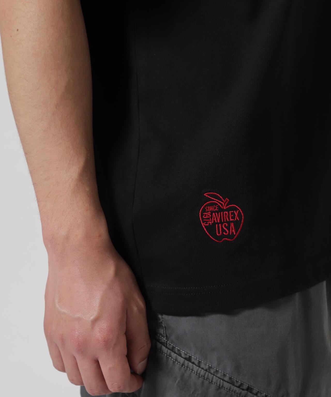 BIG APPLE T-SHIRT / 大蘋果半袖T恤 / AVIREX / 阿維雷克斯