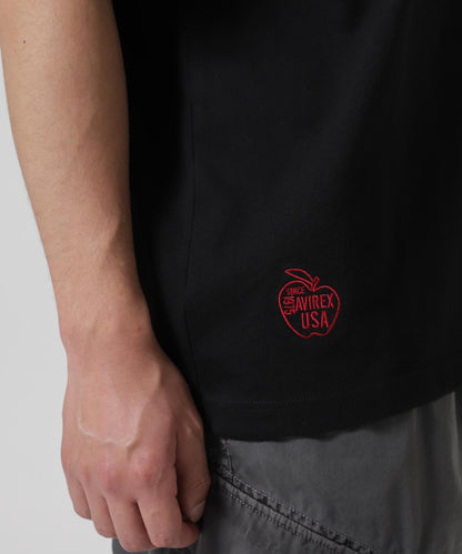 BIG APPLE T-SHIRT / 大蘋果半袖T恤 / AVIREX / 阿維雷克斯