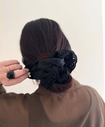 【IRIE精選】蕾絲蓬蓬頭繩