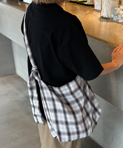 【男女通用】格紋肩揹包