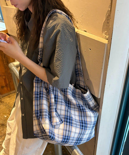 【男女通用】格紋肩揹包