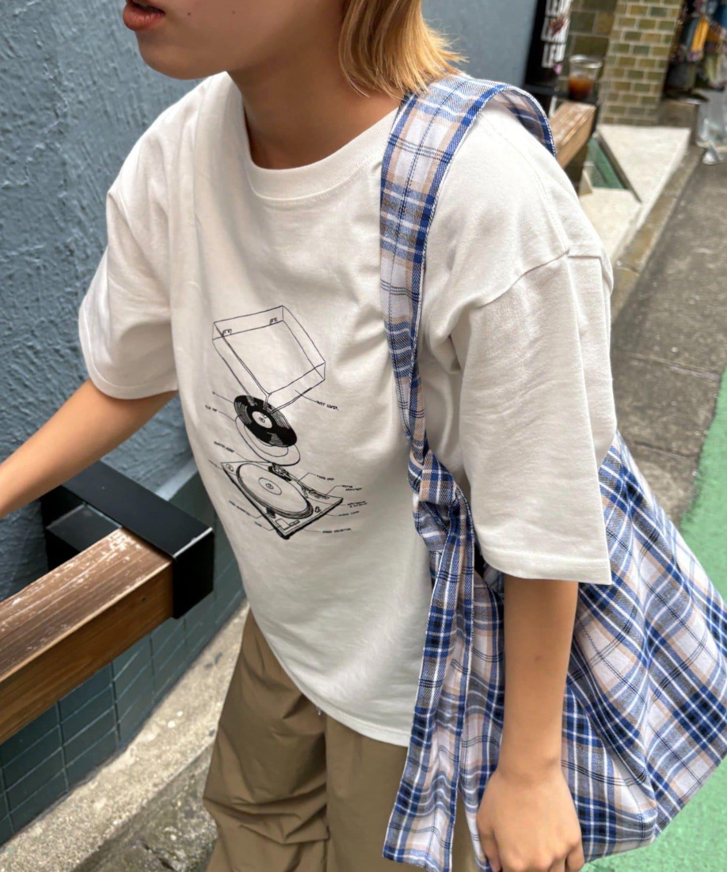 【男女通用】唱片印花T恤