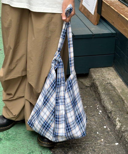 【男女通用】格紋肩揹包