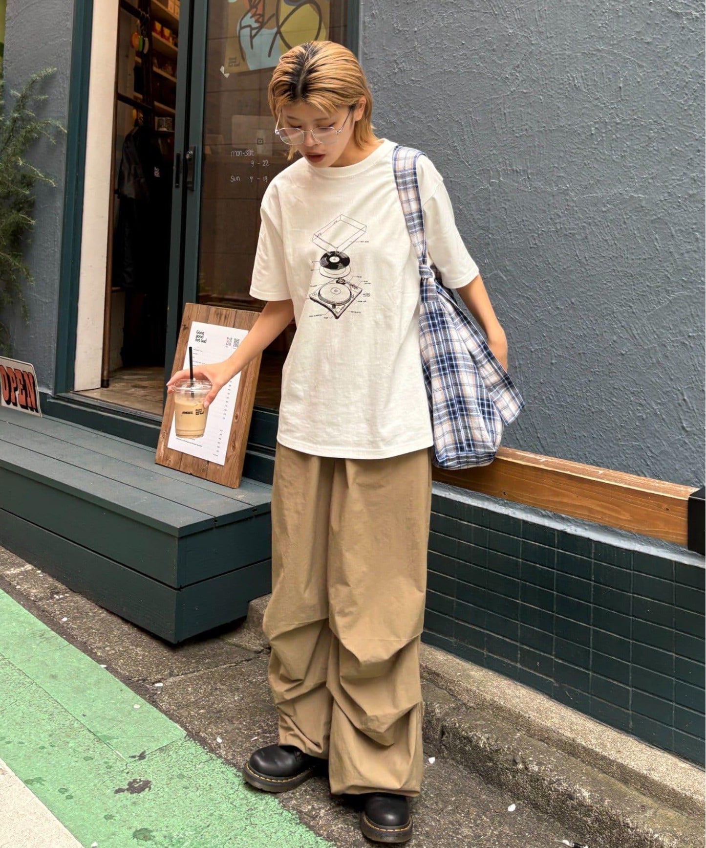 【男女通用】唱片印花T恤