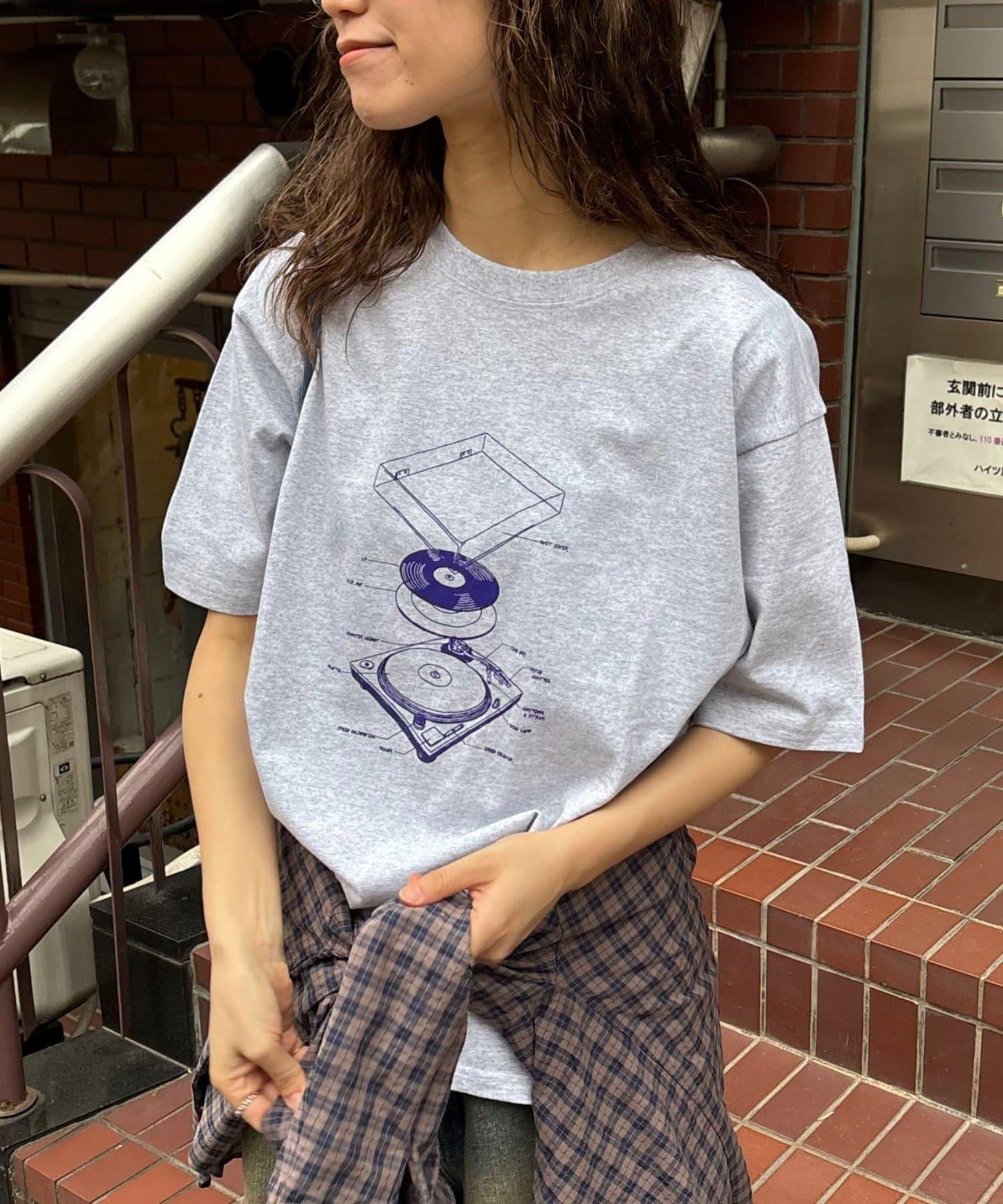 【男女通用】唱片印花T恤