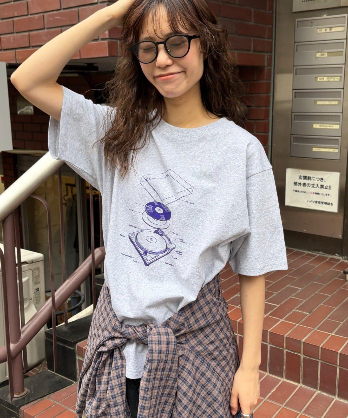 【男女通用】唱片印花T恤