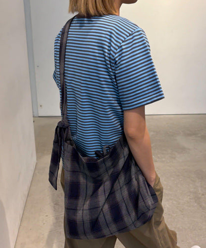【男女通用】格紋肩揹包