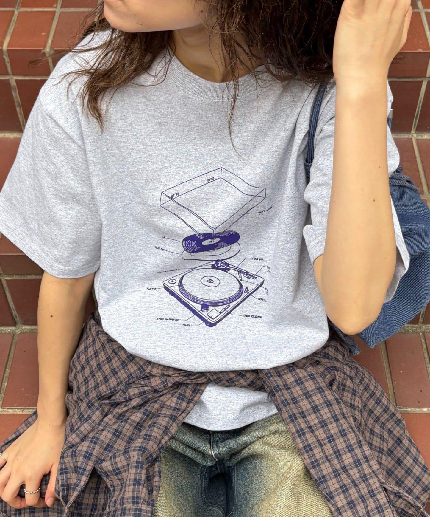 【男女通用】唱片印花T恤