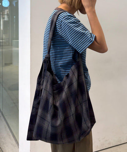 【男女通用】格紋肩揹包