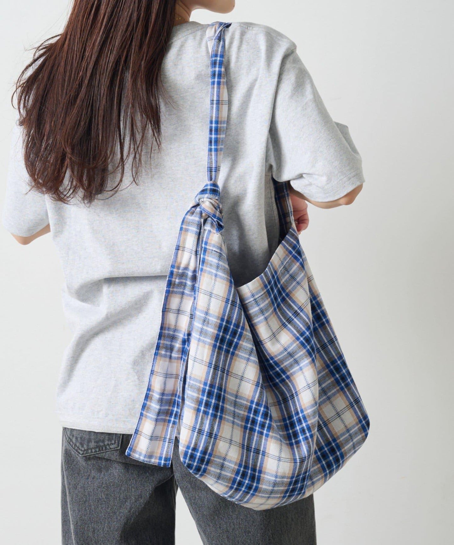 【男女通用】格紋肩揹包