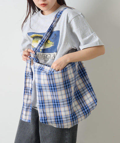 【男女通用】格紋肩揹包