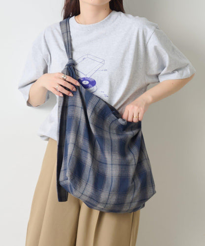 【男女通用】格紋肩揹包