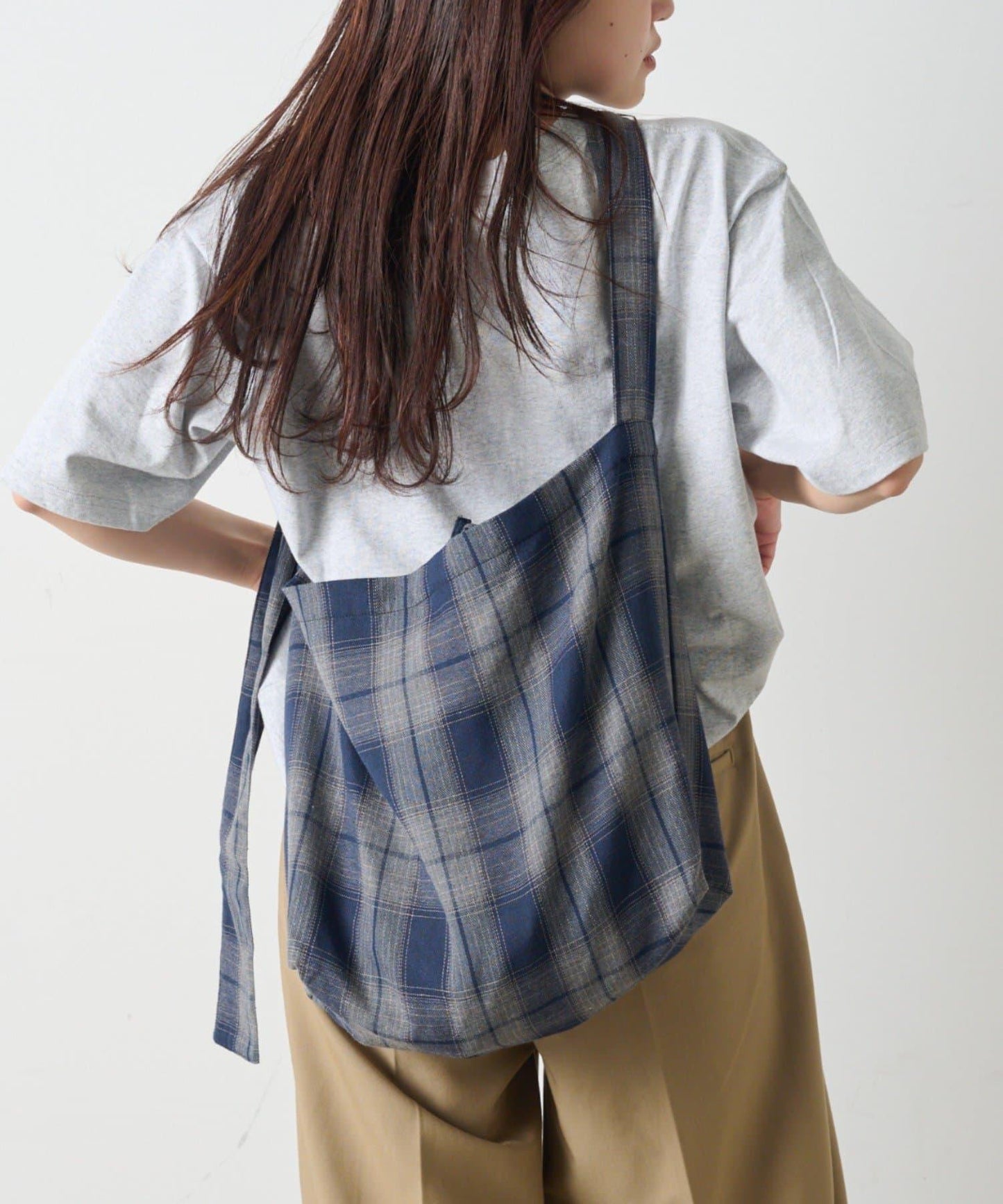 【男女通用】格紋肩揹包