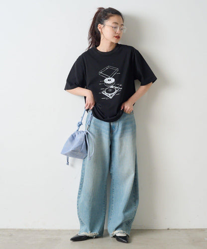 【男女通用】唱片印花T恤