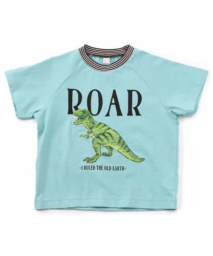 恐龍消防車主題刺繡T恤