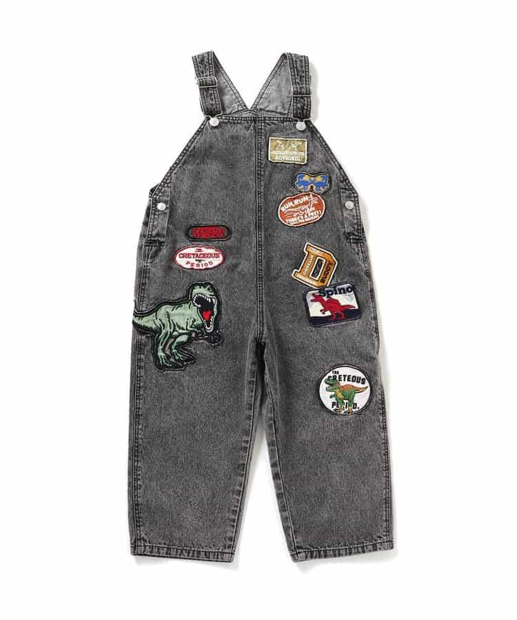 恐龍刺繡揹帶褲
