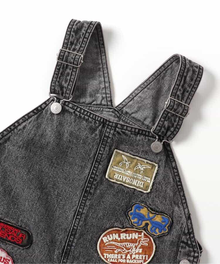 恐龍刺繡揹帶褲