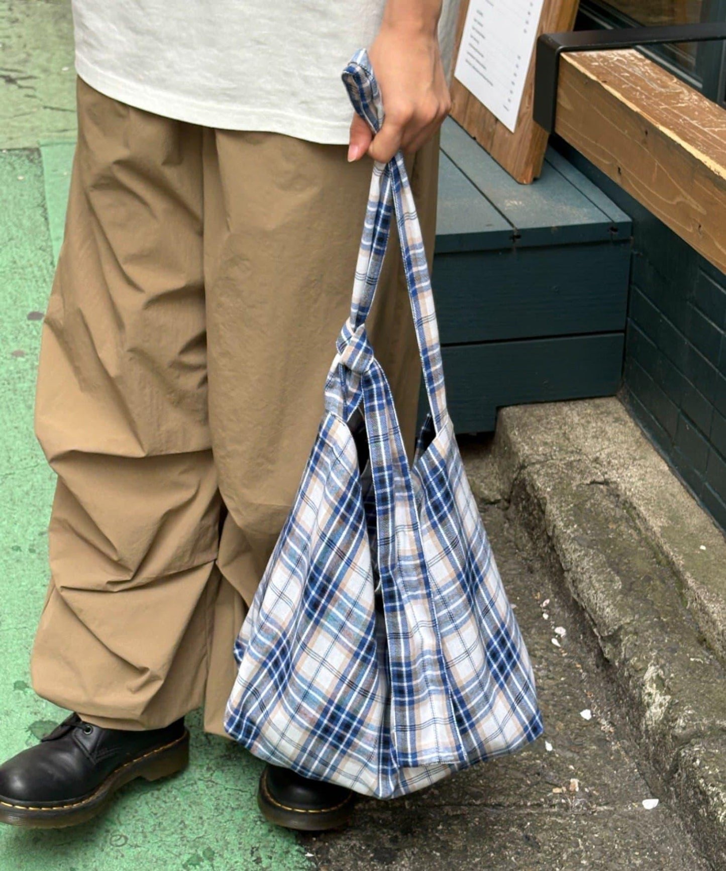 【男女通用】格紋肩揹包