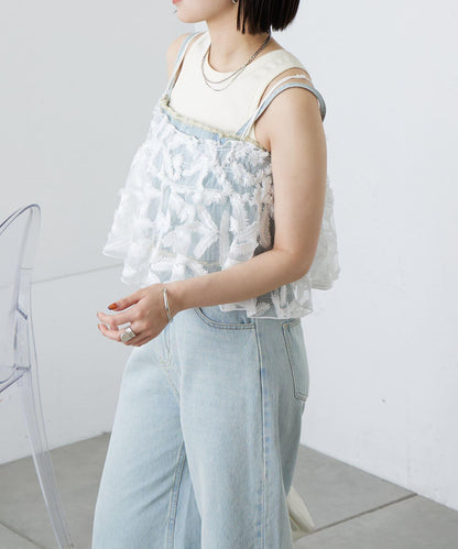 透明蕾絲背心