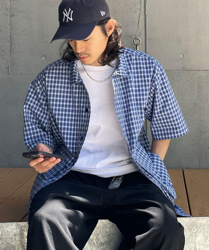大口袋短袖襯衫