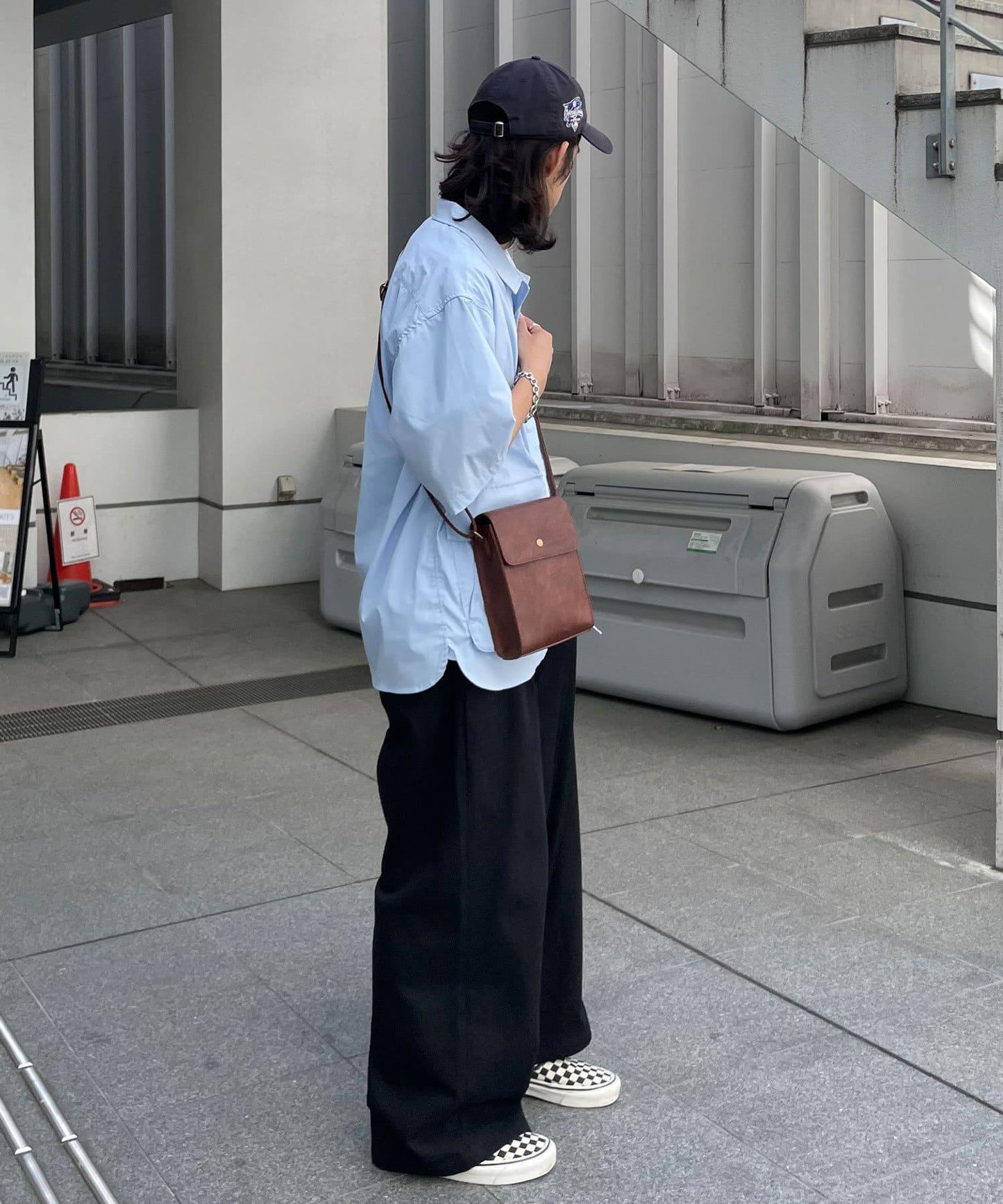 大口袋短袖襯衫