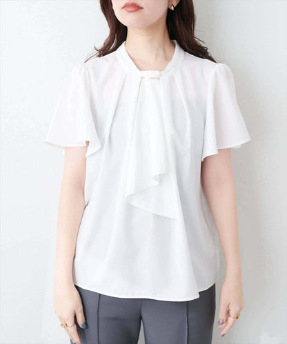 【限定】鑲金條領結襯衫