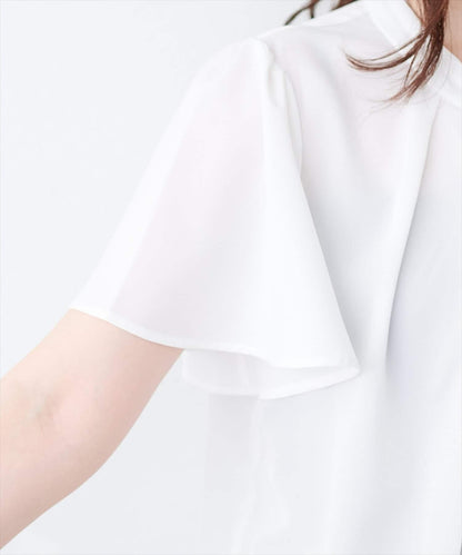 【限定】鑲金條領結襯衫