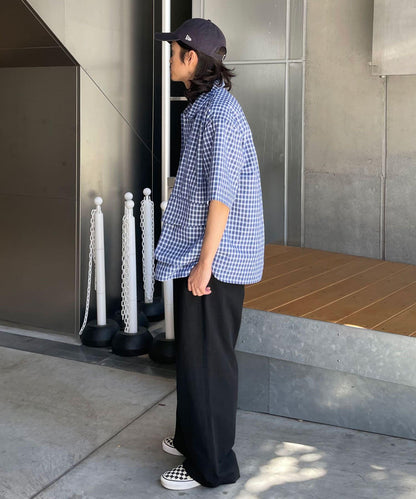 大口袋短袖襯衫