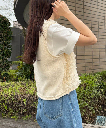 流蘇短款馬甲