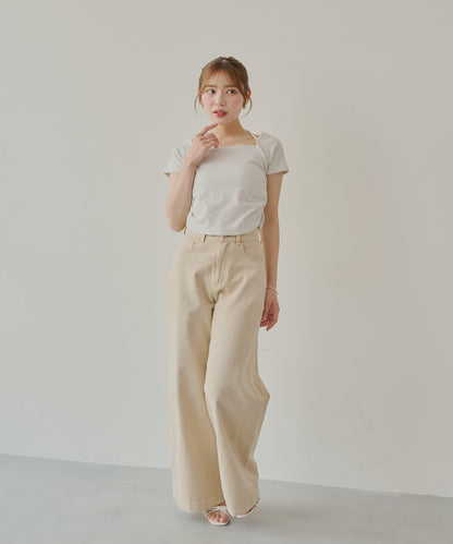 層疊設計法式T-shirt