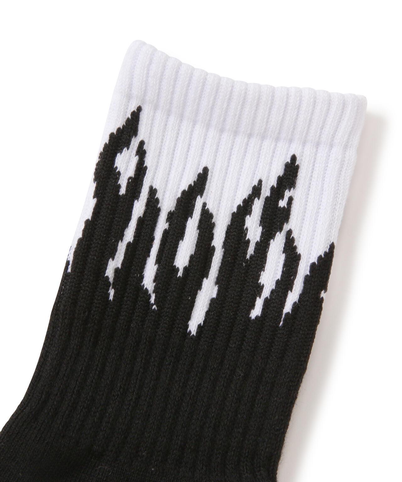 直營限定/HIGT-SOCKS F《LAM》E/火焰 高筒襪
