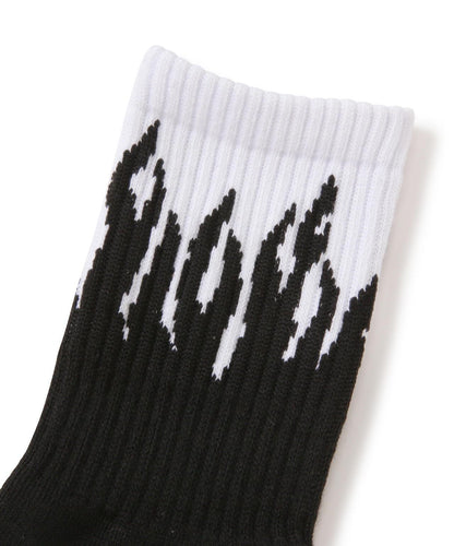 直營限定/HIGT-SOCKS F《LAM》E/火焰 高筒襪