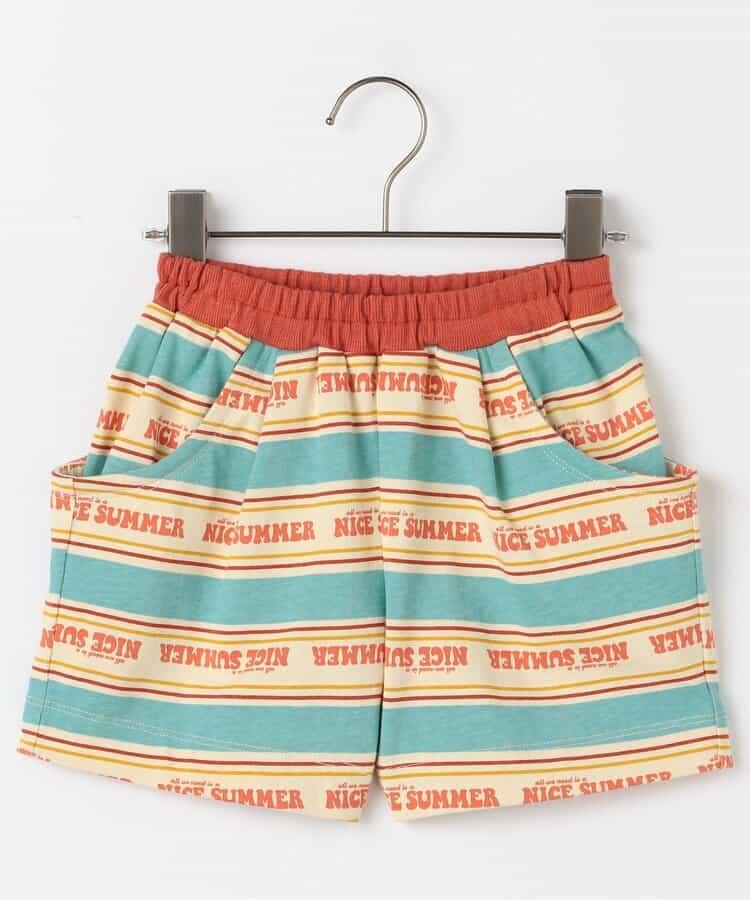【連衣裙】夏季熱愛Logo條紋半褲