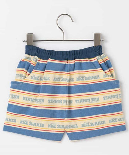 【連衣裙】夏季熱愛Logo條紋半褲