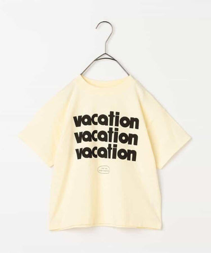 We love VACATION2款簡約logo印花T恤