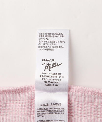 Miller/米勒 PRIB CUP US TANK TOP P紋套頭無袖上衣 帶杯