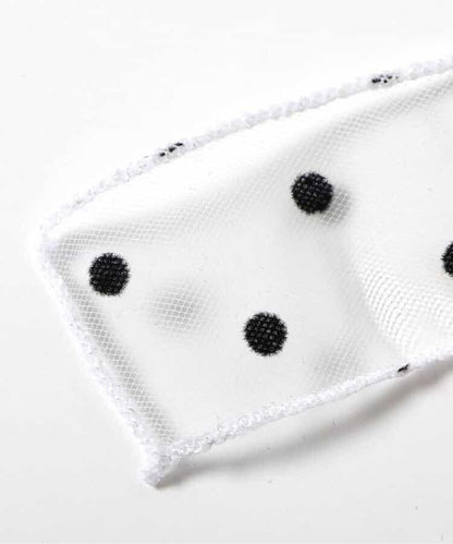 絲絨點綴蝴蝶結髮圈