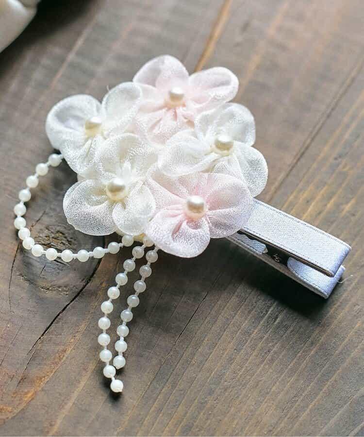 繡球花髮夾