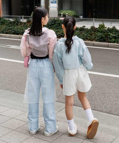 短款透視襯衫