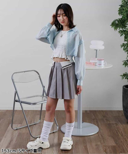 短款透視襯衫