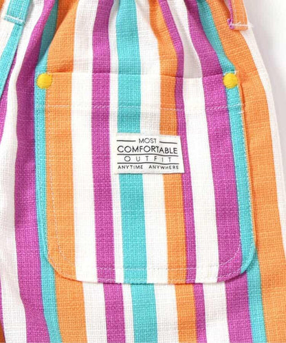 夏季印花螺旋槳褲