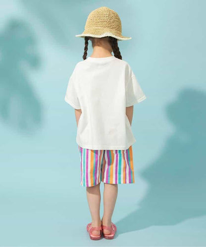 夏季印花螺旋槳褲