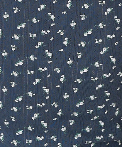 花紋針刺織物亨利T恤