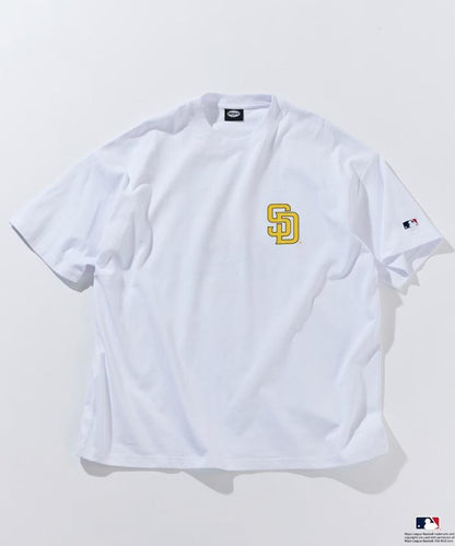 MLB/美國職業棒球 聯名 大尺寸 後背印花 圓領T恤/HANAFUDA