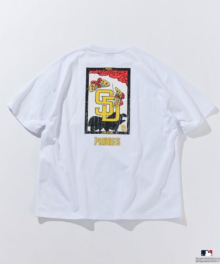 MLB/美國職業棒球 聯名 大尺寸 後背印花 圓領T恤/HANAFUDA