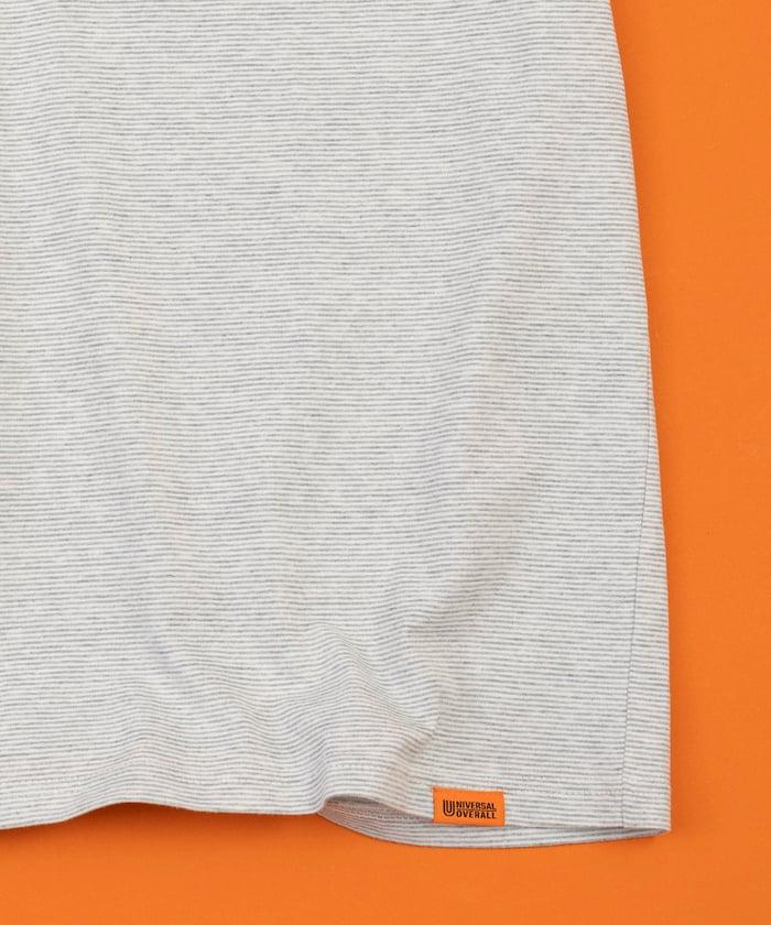 聯名 針條紋 工裝口袋 短袖T恤