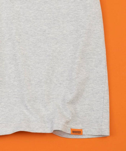 聯名 針條紋 工裝口袋 短袖T恤